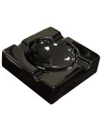 Large High Gloss Black Ceramic Ashtray