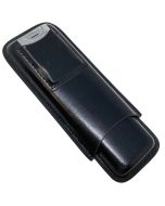 Cigar Leather Case w/ Cutter (Black)