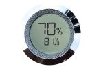 Small Digital Hygrometer w/ Calibration (Silver)