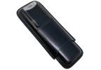 Cigar Leather Case w/ Cutter (Black)